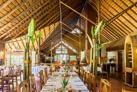 Tansania mit Kindern individuell - Familienabenteuer Tansania - Arumeru River Lodge Arusha - Restaurant