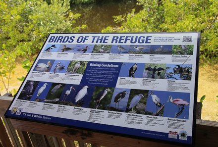 Florida Familienreise - Florida for family - J.N. „Ding” Darling Wildlife Refuge - Schild