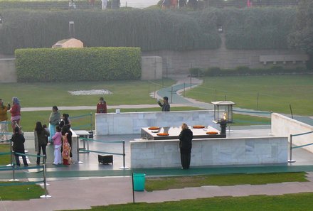 Indien for family - Indien Familienreise - Delhi - Raj Ghat - Gedenkstätte Mahatma Gandhi