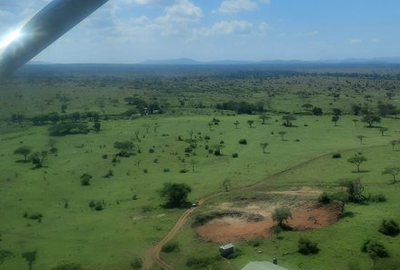 Tansania Familienurlaub - Tansania Family & Teens - Landschaft während des Flugs mit dem Safariflugzeug