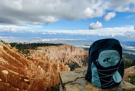 USA Südwesten mit Kindern - USA for family individuell - Kalifornien, Nationalparks & Las Vegas - FFR Rucksack im Bryce Canyon Nationalpark