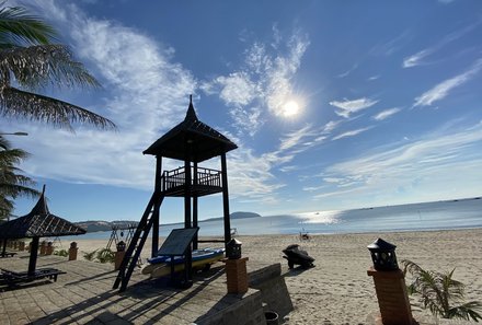 Vietnam mit Kindern - Vietnam for family -Pandanus Resort und Strandbereich