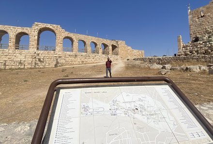 Jordanien Rundreise mit Kindern - Jerash - Karte