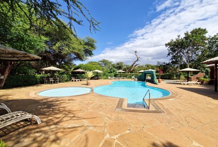 Kenia Familienreise - Kenia for family individuell - Best of Safari & Chale Island - Sentrim Camp - Pool