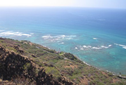 Hawaii Inselhopping for family individuell - Familienreise Hawaii mit Kindern - Meerblick Diamond Head