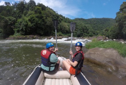 Sri Lanka mit Jugendlichen - Sri Lanka Summer Family & Teens - Lisa Diehl und Daniela Schur beim Rafting