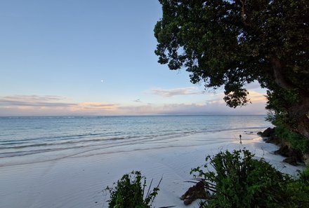 Kenia Familienreise - Kenia for family individuell deluxe - Diani Beach - Blick auf Meer am Abend