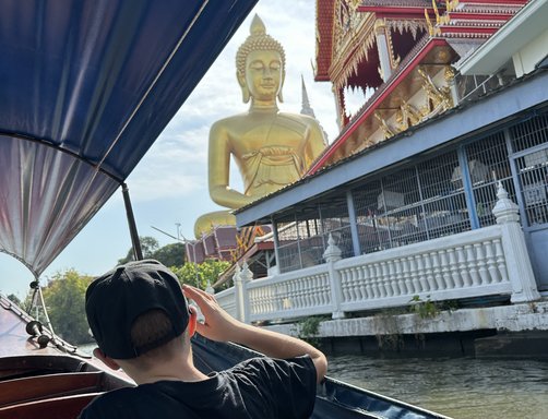 Thailand Rundreise mit Kindern - Familienreise durch den Süden Thailands - Longtailbootsfahrt in Bangkok