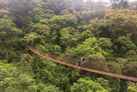 Panama mit Kindern - Panama Urlaub mit Kindern - Hochland Boquete - Hängebrücke