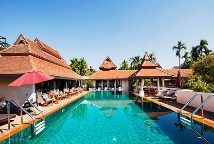 Thailand Familienreise mit Kindern - Thailand for family individuell - Bodhi Serene Chiang Mai - Unterkunft mit Pool