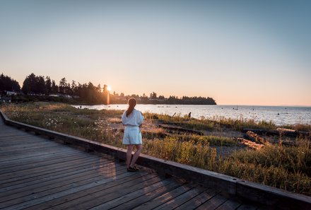 Westkanada for family individuell - Familienurlaub Kanada - Spaziergang in Parksville