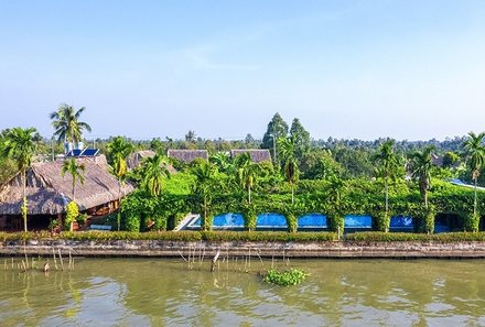 Vietnam Familienreise - Vietnam mit Kindern - Mekong Lodge - Lodge am Fluss