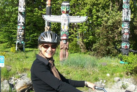 Westkanada for family - Familienurlaub Kanada -  Fahrrad im Stanley Park