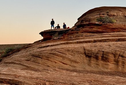 USA Südwesten mit Kindern - USA for family individuell - Kalifornien, Nationalparks & Las Vegas - Familie bei Horseshoe Bend