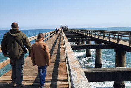 Namibia Familienreise - Namibia for family individuell - Swakopmund - Familie am Pier