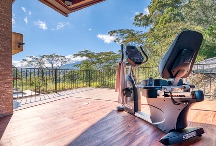 Panama for family individuell - Panama Familienreise mit Kindern - The Inn at Palo Alto - Fitness mit Ausblick