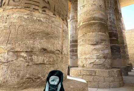 Familienreise Ägypten - Ägypten for family individuell deluxe - Karnak Tempel Ruinen - FFR Rucksack