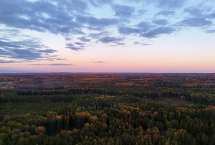 Familienreise Baltikum Family & Teens - Baltikum mit Kindern - Blick auf Gauja NP zum Sonnenuntergang