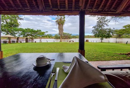 Kenia Familienreise - Kenia for family individuell - Best of Safari & Chale Island - Ziwani - Voyager Ziwani Camp - Restaurant