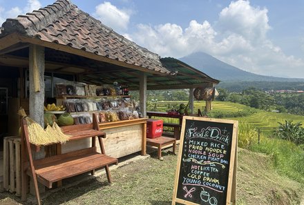 Bali mit Kindern - Bali for family - Essen und Trinken bei den Reisterrassen