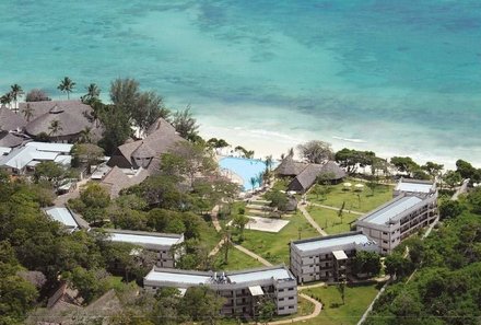 Kenia Familienreise - Kenia Family & Teens - Diani Beach - Baobab Beach Resort & Spa - Vogelperspektive