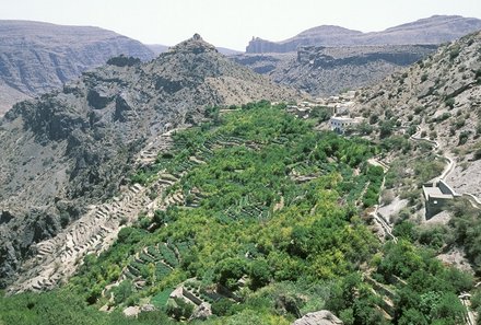 Familienreise Oman - Oman for family individuell deluxe - Berglandschaft