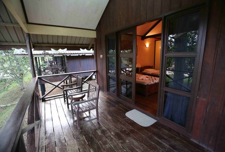 Familienurlaub Malaysia & Borneo - Malaysia & Borneo for family individuell - Proboscis Lodge Bukit Melapi - Balkon