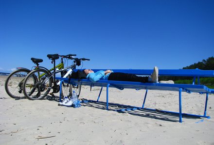 Familienreise Baltikum Family & Teens - Baltikum mit Kindern - Lettland - Fahrradtour am Strand