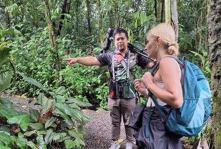 Costa Rica Familienreise - Costa Rica Family & Teens individuell - La Fortuna - Fabienne Cselovski im Ecocentro Danaus