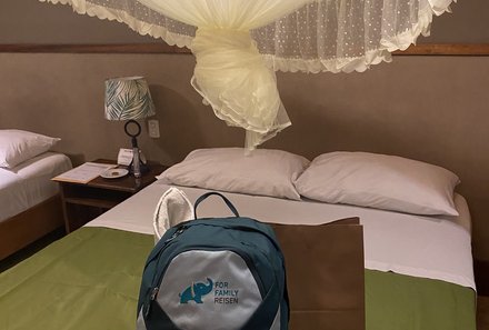 Peru Familienreise - Peru Family & Teens - Heliconia Lodge - For Family Reisen Rucksack im Zimmer