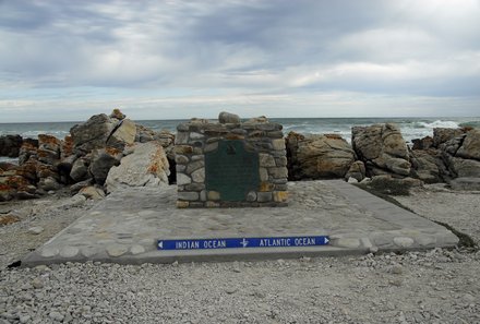 Familienreise Südafrika mit Kindern - Garden Route for family individuell deluxe - Cape Alguhas Indischer und Atlantischer Ozean