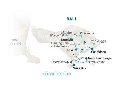 Bali Familienreise - Bali for family - Reiseroute Bali 2025