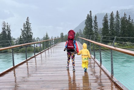 Westkanada for family - Familienurlaub Kanada - Banff Brücke