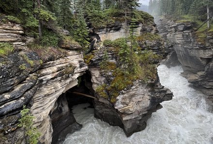 Westkanada Camping for family - Rocky Mountains mit Kindern - Schlucht 