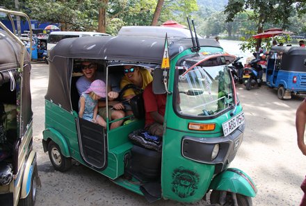 Sri Lanka Sommerurlaub mit Kindern - Kandy - Tuk Tuk Fahrt in Kandy