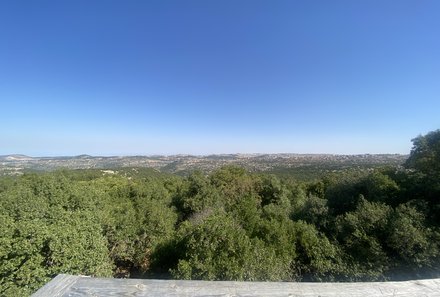 Jordanien for family - Ajloun Reservat - Natur und Ausblick