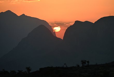 Oman Familienreise - Oman Family & Teens - Sonnenuntergang Jebel Shams