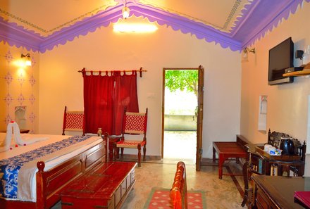 Indien mit Kindern - Indien for family - Pushkar - Bagh Resort - Zimmer