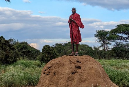 Kenia Familienreise - Kenia for family individuell - Best of Safari & Chale Island - Massai-Krieger