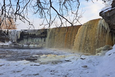 Familienreise Estland - Estland for family Winter - Jägala-Wasserfall
