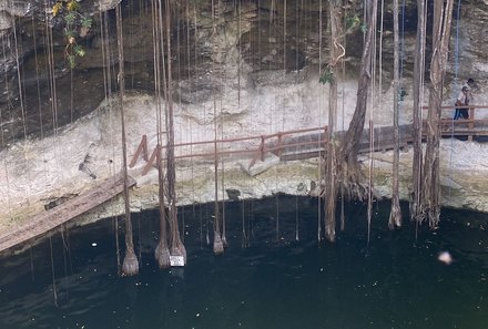 Mexiko for family Deluxe - Cenote bei Ek Balam - Schwimmen