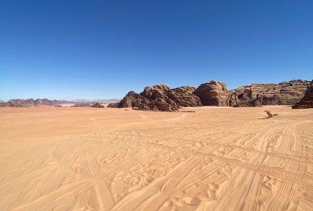 Jordanien Rundreise mit Kindern - Jordanien for family - Wüste und Himmellandschaft