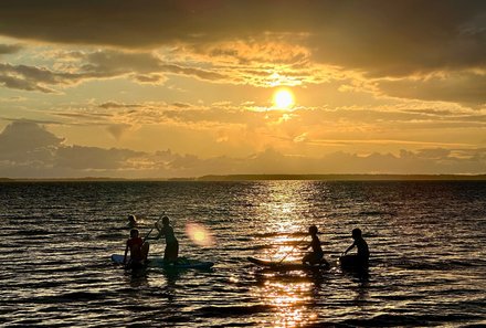 Estland Familienreise - Estland for family - Saarnaki - Stand-up-Paddling