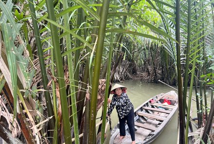 Vietnam for family - Familienreise Vietnam mit Kindern - Mekong Delta Kanalfahrt