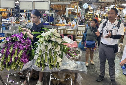 Thailand Familienreise mit Kindern - Thailand for family individuell - Blumenmarkt Verkauf