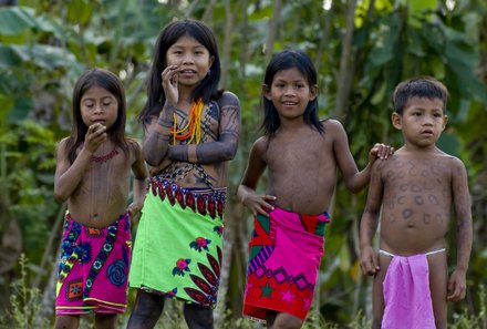 Panama for family individuell - Panama Familienreise - Embera Indianerdorf Kinder