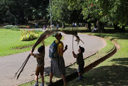 Sri Lanka Familienreise - Sri Lanka for family - Botanischer Garten - Nadja Albrecht und Kinder