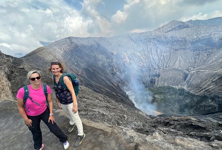 Bali mit Jugendlichen - Java & Bali Family & Teens - Vulkan Bromo - Rauch Vulkan Bromo