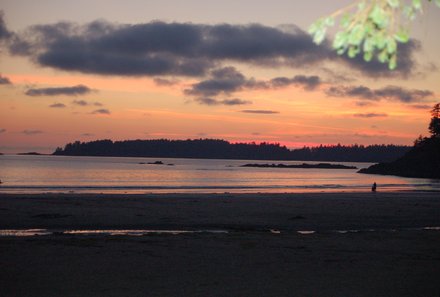 Westkanada for family individuell - Familienreise in Westkanada mit Kindern - Tofino Strand Abends