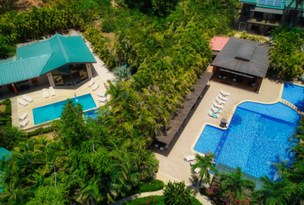 Costa Rica Familienreise - Costa Rica for family - Hotel Leyenda - Pools von oben